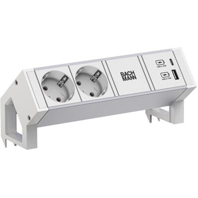 Bachmann BACH 937.402 - Steckdosenleiste 2 USB - Weiß - Power Strip Bachmann BACH 937.402 - Steckdosenleiste 2 USB - Weiß - Power Strip