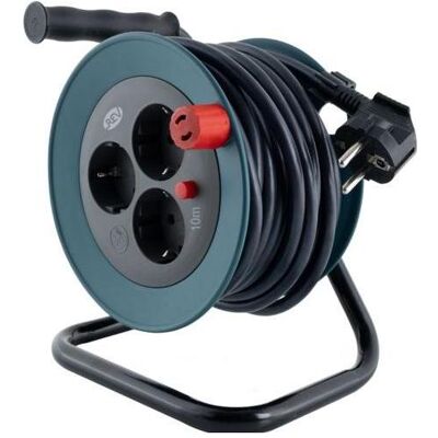 REV, Kabelrolle, Kabeltrommel Mini 3-fach 10m petrol/schwarz 0010042100 (10 m, 1.50 mm²) REV, Kabelrolle, Kabeltrommel Mini 3-fach 10m petrol/schwarz 0010042100 (10 m, 1.50 mm²)