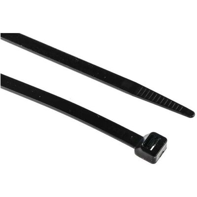 RS PRO, Kabelbinder, Cable Tie 300x7.6 Black Nylon 66 (Kunststoffkabelbinder, 300 mm, 100 Stk.) RS PRO, Kabelbinder, Cable Tie 300x7.6 Black Nylon 66 (Kunststoffkabelbinder, 300 mm, 100 Stk.)