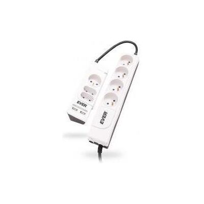 Ever, Steckdosenleiste, OFFICE PLUS 7 AC-Ausgänge (7x, CEE 7/3, CEE 7/4, USB-A, 3 m) Ever, Steckdosenleiste, OFFICE PLUS 7 AC-Ausgänge (7x, CEE 7/3, CEE 7/4, USB-A, 3 m)