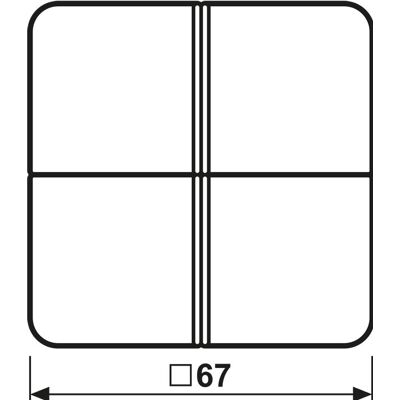 JUNG, Zubehör Schalterprogramm, Taste 4t Schalter CD gr glz CD404TSAGR JUNG, Zubehör Schalterprogramm, Taste 4t Schalter CD gr glz CD404TSAGR