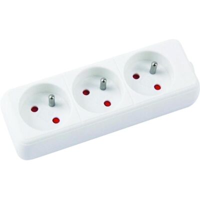 Office Products, Steckdosenleiste, Verlängerungskabel, 3 Steckdosen, 3 m, mit Erdung, weiss (3x, 3 m) Office Products, Steckdosenleiste, Verlängerungskabel, 3 Steckdosen, 3 m, mit Erdung, weiss (3x, 3 m)