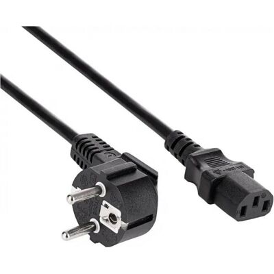 Akyga Kabel zasilający AK-PC-05S CU 3x1.5mm² CEE 7/7 / IEC C13 5m (5 m), Stromkabel, Schwarz Akyga Kabel zasilający AK-PC-05S CU 3x1.5mm² CEE 7/7 / IEC C13 5m (5 m), Stromkabel, Schwarz
