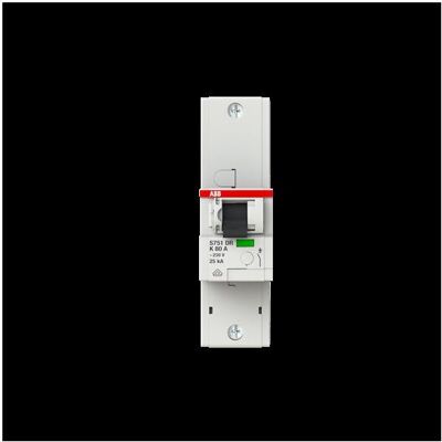 ABB, Schutzschalter, Leitungsschutzschalter S751DR-K 80 25kA K80A 1P ABB, Schutzschalter, Leitungsschutzschalter S751DR-K 80 25kA K80A 1P