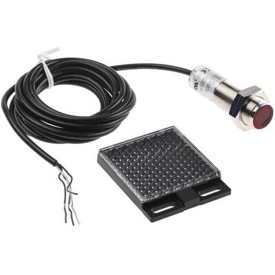 RS PRO Sensor fotoelektrisch M18 NPN refl. 2m, Automatisierung RS PRO Sensor fotoelektrisch M18 NPN refl. 2m, Automatisierung