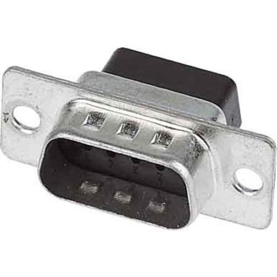Harting D-SUB, Elektronikkabel + Stecker, Schwarz Harting D-SUB, Elektronikkabel + Stecker, Schwarz