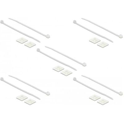 Delock, Kabelbinder, Kabelbinderhalterung (20 mm, 10 Stk.) Delock, Kabelbinder, Kabelbinderhalterung (20 mm, 10 Stk.)