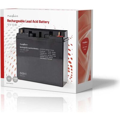 Nedis Wiederaufladbare Blei-Saeure-Batterie Bleisäure Wiederaufladbar 12 V 17000 - (1 Stk., Gerätespezifisch, 17000 mAh), Batterien + Akkus Nedis Wiederaufladbare Blei-Saeure-Batterie Bleisäure Wiederaufladbar 12 V 17000 - (1 Stk., Gerätespezifisch, 17000 mAh), Batterien + Akkus