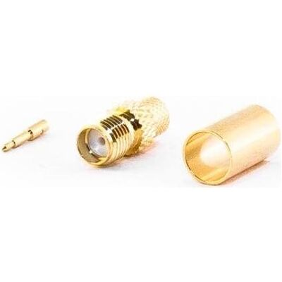 Varia RP-SMA-Buchse für H155 Kabel, Crimp Version, Elektronikkabel + Stecker Varia RP-SMA-Buchse für H155 Kabel, Crimp Version, Elektronikkabel + Stecker