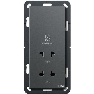 Gira, Zubehör Schalterprogramm, Rasiersteckd. 115-230 V System 55 282028 Gira, Zubehör Schalterprogramm, Rasiersteckd. 115-230 V System 55 282028