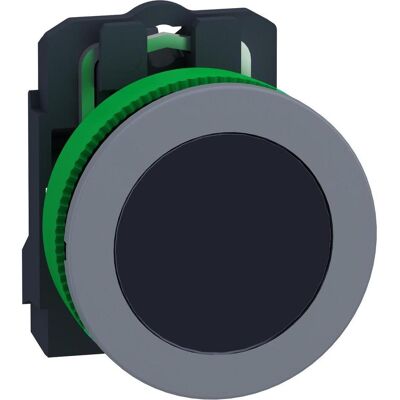 Schneider Electric Drucktaster, komplett, Kunststoff, XB5FA21C0, Schalter + Taster, Schwarz, Grau Schneider Electric Drucktaster, komplett, Kunststoff, XB5FA21C0, Schalter + Taster, Schwarz, Grau