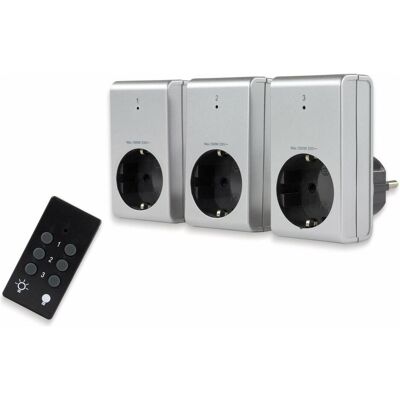 REV, Steckdosenleiste, Funk-Steckdosen-Set 3+1 2300W (3x, CEE 7/3) REV, Steckdosenleiste, Funk-Steckdosen-Set 3+1 2300W (3x, CEE 7/3)