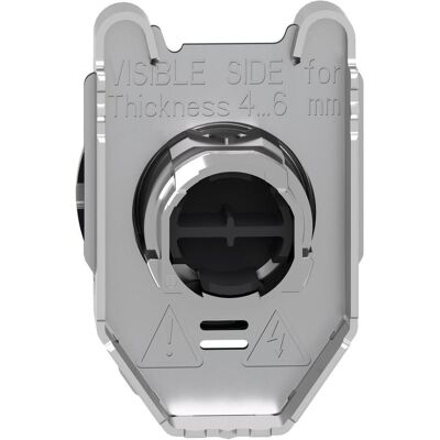 Schneider Electric Frontelement für Drucktaster ZB4F Ř ZB4FA2, Schalter + Taster, Schwarz, Silber Schneider Electric Frontelement für Drucktaster ZB4F Ř ZB4FA2, Schalter + Taster, Schwarz, Silber