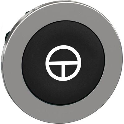 Schneider Electric Frontelement für Drucktaster ZB4F Ř ZB4FA245, Schalter + Taster, Silber, Schwarz Schneider Electric Frontelement für Drucktaster ZB4F Ř ZB4FA245, Schalter + Taster, Silber, Schwarz