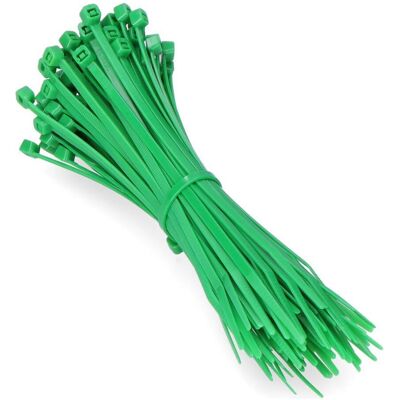 EDM, Kabelbinder, Grüne Krawatten 150x3,5mm (Beutel 100 Stk.) aus hochwertigem Nylon (Kunststoffkabelbinder, 150 mm, 100 Stk.) EDM, Kabelbinder, Grüne Krawatten 150x3,5mm (Beutel 100 Stk.) aus hochwertigem Nylon (Kunststoffkabelbinder, 150 mm, 100 Stk.)