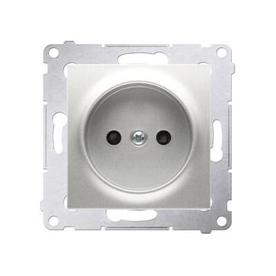 Kontakt, Steckdose, Simon Steckdose SIMON54 Single b/u 16A IP20 mit silbernem Verschluss - DG1Z.01/43 Kontakt, Steckdose, Simon Steckdose SIMON54 Single b/u 16A IP20 mit silbernem Verschluss - DG1Z.01/43