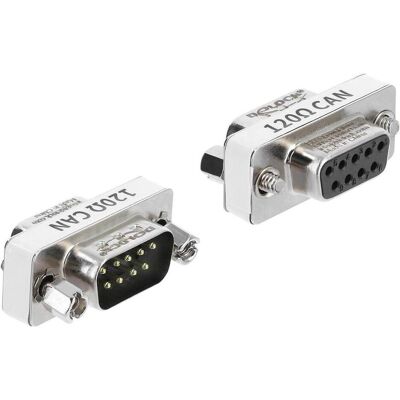 Delock D-Sub 9 Pin CAN Bus Adapter Stecker zu Buchse 120 Ohm Abschlusswiderstand (91581), Elektronikkabel + Stecker, Weiss, Silber Delock D-Sub 9 Pin CAN Bus Adapter Stecker zu Buchse 120 Ohm Abschlusswiderstand (91581), Elektronikkabel + Stecker, Weiss, Silber