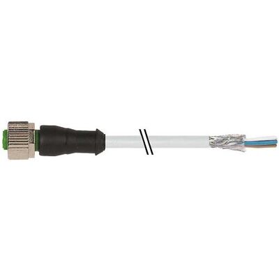 Murr Elektronik M12 Bu. 0° gesch. freies Ltg.-ende PUR 8x0.25 geschirmt gr UL/CSA+schleppk. 10m, Elektronikkabel + Stecker, Grau Murr Elektronik M12 Bu. 0° gesch. freies Ltg.-ende PUR 8x0.25 geschirmt gr UL/CSA+schleppk. 10m, Elektronikkabel + Stecker, Grau