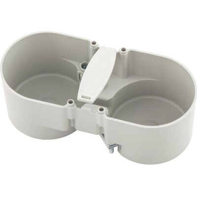 Berker - Integro - 2-fach - Grau - Junction box Berker - Integro - 2-fach - Grau - Junction box