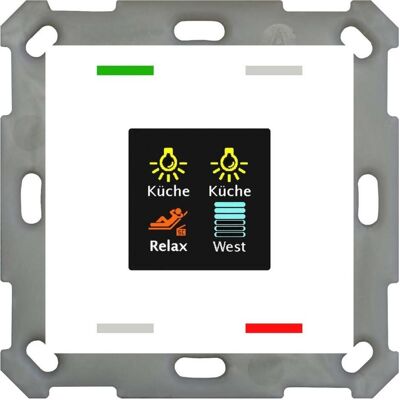 MDT Be-TAS55T4.01 Schalter Control Panel - 4 Tasten, Farbdisplay, Temp Sensor MDT Be-TAS55T4.01 Schalter Control Panel - 4 Tasten, Farbdisplay, Temp Sensor