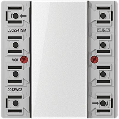 JUNG Tastsensor KNX LS UP perlmutt 2f 4pkt LS5224TSM, Schalter + Taster, Weiss JUNG Tastsensor KNX LS UP perlmutt 2f 4pkt LS5224TSM, Schalter + Taster, Weiss