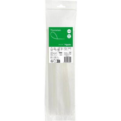 Schneider, Kabelbinder, Kabelbinder Thorsman, Abmessung: 300X3,6 mm, VPE=100 Stück Farbe: klar IMT46417 (Kunststoffkabelbinder, 300 mm, 100 Stk.) Schneider, Kabelbinder, Kabelbinder Thorsman, Abmessung: 300X3,6 mm, VPE=100 Stück Farbe: klar IMT46417 (Kunststoffkabelbinder, 300 mm, 100 Stk.)
