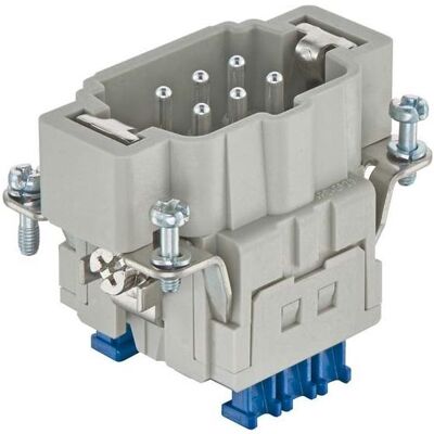 Harting ES Press-Anschluss, Elektronikkabel + Stecker, Grau Harting ES Press-Anschluss, Elektronikkabel + Stecker, Grau
