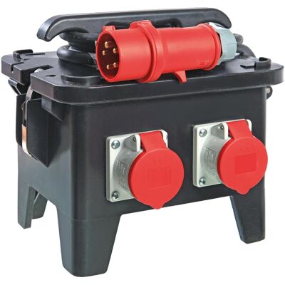 Schwabe Stromverteiler - CEE 400V, 16A, PRCD-S, 4 Ausgänge Schwabe Stromverteiler - CEE 400V, 16A, PRCD-S, 4 Ausgänge