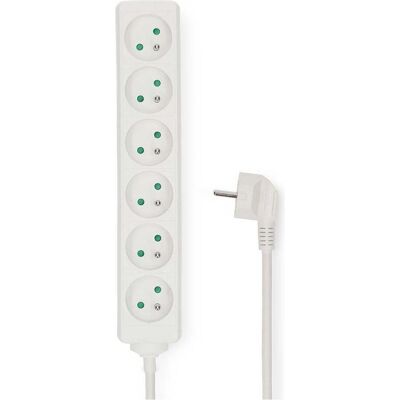Nedis, Steckdosenleiste, Steckdosenleiste Schutzkontakt / Typ F (CEE 7/7) 6-Wege 3.00 m 3680 W 16 A Art der (6x, CEE 7/7, 3 m) Nedis, Steckdosenleiste, Steckdosenleiste Schutzkontakt / Typ F (CEE 7/7) 6-Wege 3.00 m 3680 W 16 A Art der (6x, CEE 7/7, 3 m)