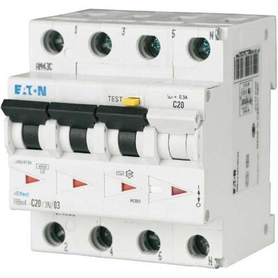 Eaton FI/LS-Schalter FRBM4-C32/3N/003-A - 32A, 4-polig Eaton FI/LS-Schalter FRBM4-C32/3N/003-A - 32A, 4-polig