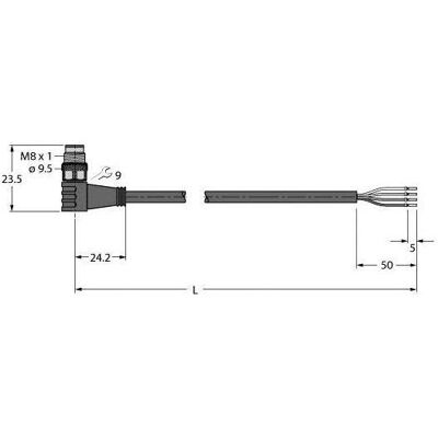 Turck Aktuator- (10 m), Stromkabel, Grau Turck Aktuator- (10 m), Stromkabel, Grau