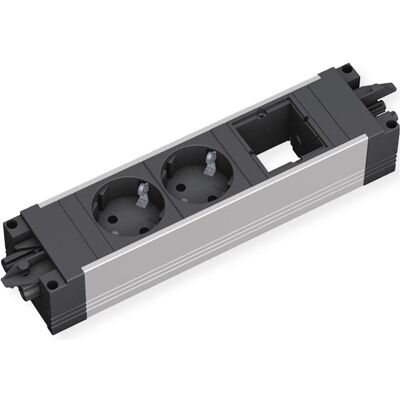 Bachmann, Steckdosenleiste, STEP ALU 2x Schutzkontakt 1x ABD (2x, GST18) Bachmann, Steckdosenleiste, STEP ALU 2x Schutzkontakt 1x ABD (2x, GST18)