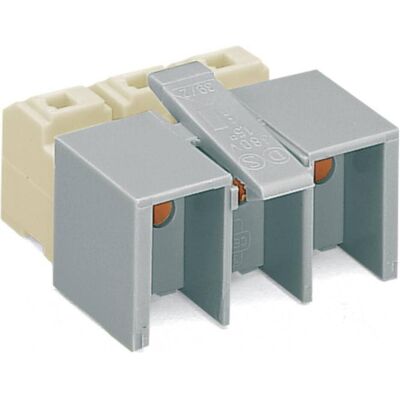 Wago Buchsenteil, Elektronikkabel + Stecker, Grau, Weiss Wago Buchsenteil, Elektronikkabel + Stecker, Grau, Weiss