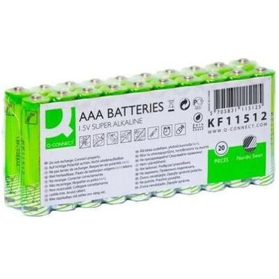 Q-Connect Batterie AAA/LR03 20ST Nordic Swan grün (20 Stk., AAA), Batterien + Akkus Q-Connect Batterie AAA/LR03 20ST Nordic Swan grün (20 Stk., AAA), Batterien + Akkus