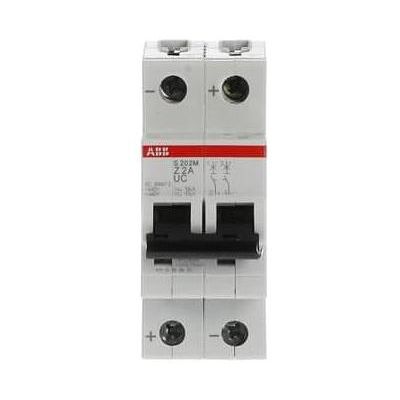ABB, Schutzschalter, LS S202M-Z2UC Sicherungsautomat Z-Char., 10kA, 2A, 2P ABB, Schutzschalter, LS S202M-Z2UC Sicherungsautomat Z-Char., 10kA, 2A, 2P