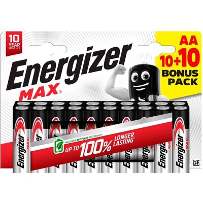 Energizer LR6 20BL MAX (20 Stk., AA), Batterien + Akkus Energizer LR6 20BL MAX (20 Stk., AA), Batterien + Akkus