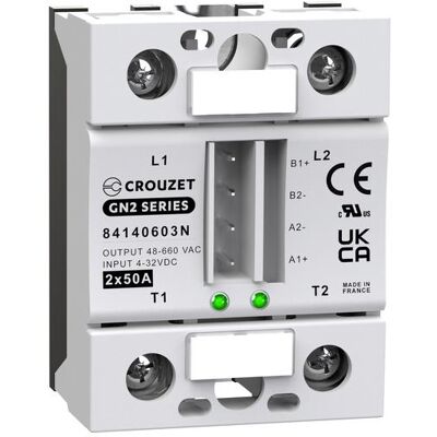 Crouzet 84140603N Halbleiterrelais - Nulldurchgang, 50A, 660V/AC Crouzet 84140603N Halbleiterrelais - Nulldurchgang, 50A, 660V/AC