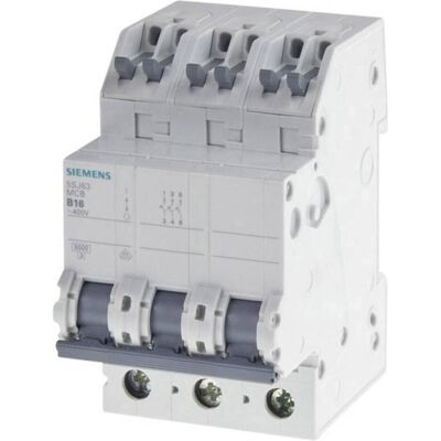 Siemens 5SJ6316-7KS - Leitungsschutzschalter - 3-polig, 16A, Typ C Siemens 5SJ6316-7KS - Leitungsschutzschalter - 3-polig, 16A, Typ C