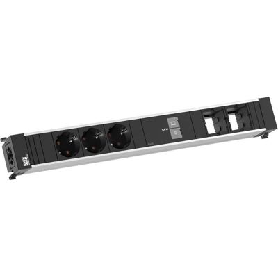 Bachmann, Steckdosenleiste, CONF XL 3xCEE7/3 1xUSB C/C 100W 2xCM (3x, CEE 7/3, Typ 13) Bachmann, Steckdosenleiste, CONF XL 3xCEE7/3 1xUSB C/C 100W 2xCM (3x, CEE 7/3, Typ 13)