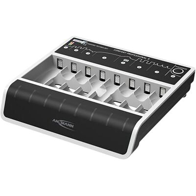 Ansmann Akku-Ladegerät Comfort Professional 8 (1 Stk., Ladegerät ohne Akku), Akku Ladegerät Ansmann Akku-Ladegerät Comfort Professional 8 (1 Stk., Ladegerät ohne Akku), Akku Ladegerät