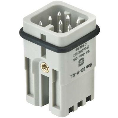 Harting Han 8D-M, Elektronikkabel + Stecker, Grau Harting Han 8D-M, Elektronikkabel + Stecker, Grau