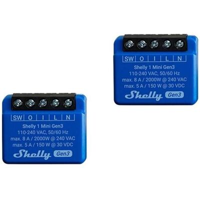 Shelly, Aktor, 1 Mini Gen3 x2 Shelly, Aktor, 1 Mini Gen3 x2