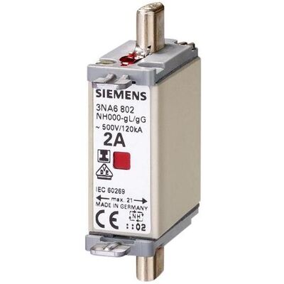 Siemens Sicherung - NH000 25A 500V - Kompakt und Zuverlässig Siemens Sicherung - NH000 25A 500V - Kompakt und Zuverlässig