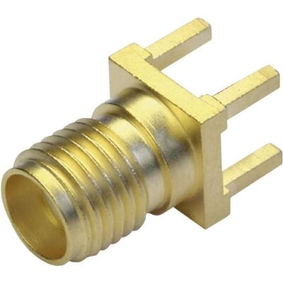 Telegärtner SMA-Buchse Buchse für gedruckte Schaltungen, Z79, Gold (Standard), Elektronikkabel + Stecker, Silber Telegärtner SMA-Buchse Buchse für gedruckte Schaltungen, Z79, Gold (Standard), Elektronikkabel + Stecker, Silber
