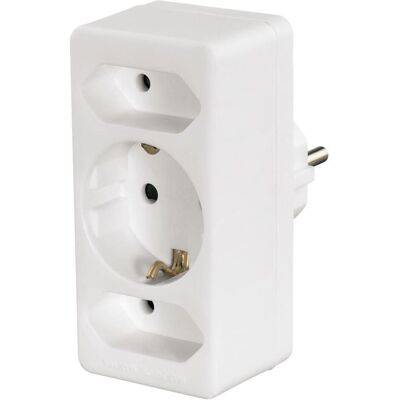 Hama Steckdosenleiste, 00108844 Typ F (Schuko) Universal Weiss Netzstecker-Adapter (3x, CEE 7/3) Hama Steckdosenleiste, 00108844 Typ F (Schuko) Universal Weiss Netzstecker-Adapter (3x, CEE 7/3)