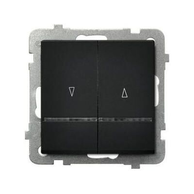 Ospel ŁP-7RS/m/33, Schalter + Taster, Schwarz Ospel ŁP-7RS/m/33, Schalter + Taster, Schwarz