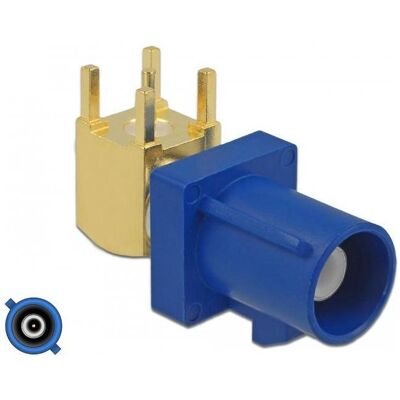 Delock FAKRA Z plug 90° PCB, Elektronikkabel + Stecker, Gold, Blau, Weiss, Schwarz Delock FAKRA Z plug 90° PCB, Elektronikkabel + Stecker, Gold, Blau, Weiss, Schwarz