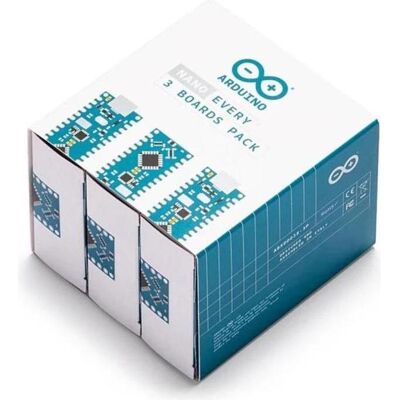 Arduino ABX00028-3P - Nano Every - Packung 3, Entwicklungsboard + Kit Arduino ABX00028-3P - Nano Every - Packung 3, Entwicklungsboard + Kit