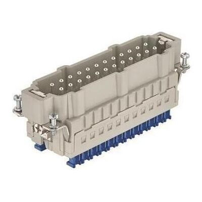 Harting Han 24ES Press-M 09330242648 Stift 24pol Käfigzugfeder, Elektronikkabel + Stecker, Silber Harting Han 24ES Press-M 09330242648 Stift 24pol Käfigzugfeder, Elektronikkabel + Stecker, Silber