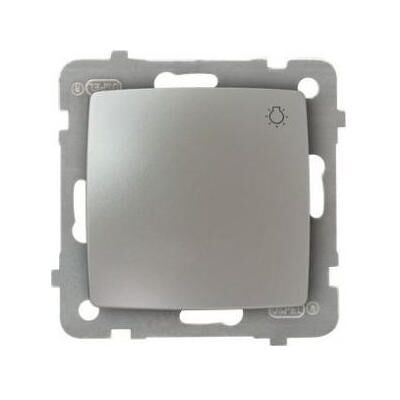 Ospel ŁP-5S/m/43, Schalter + Taster, Silber Ospel ŁP-5S/m/43, Schalter + Taster, Silber
